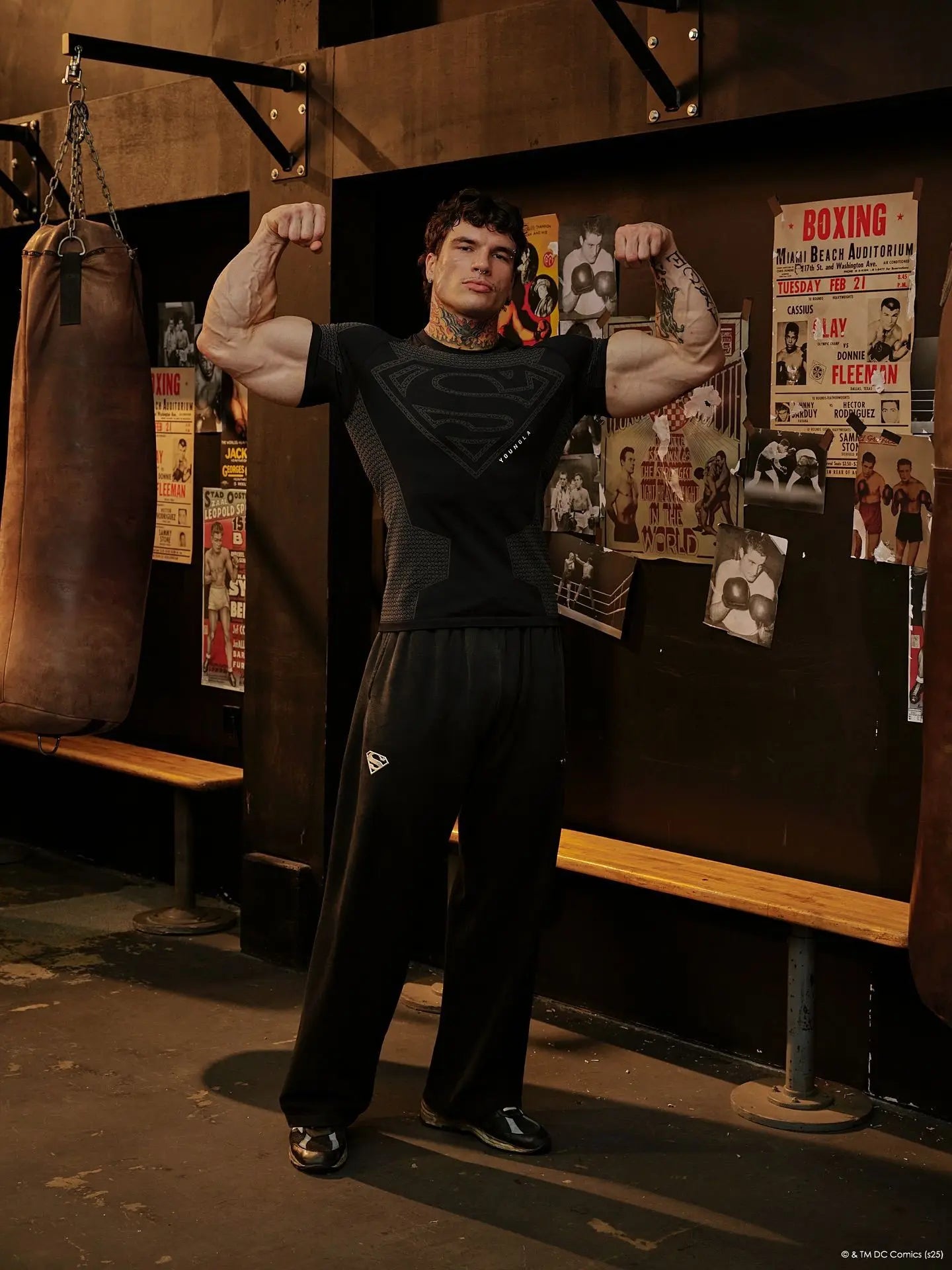 Summer new Men's Tight T-shirt Jogger YA Sports Fitness Ice sensation Tight-fitting Running Training Speed Dry Short sleeves