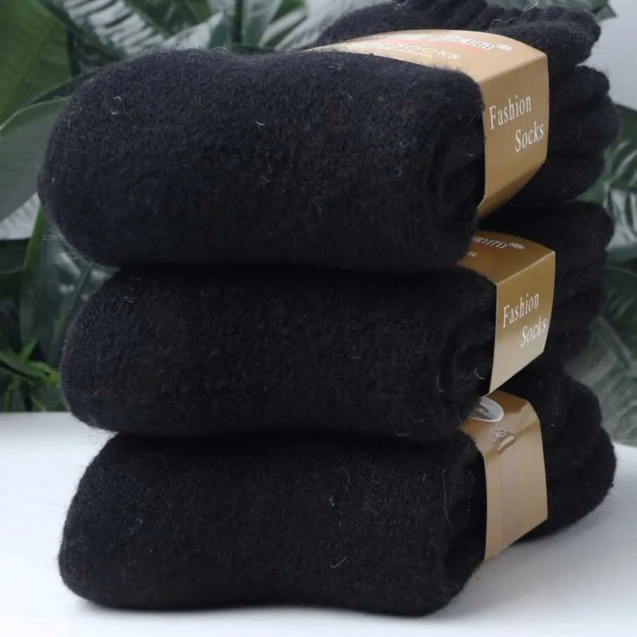 Ultra Thick Wool Socks for Men in Autumn and Winter Thickened with Fleece To Keep Warm and Cold Resistant Gift for Long Socks
