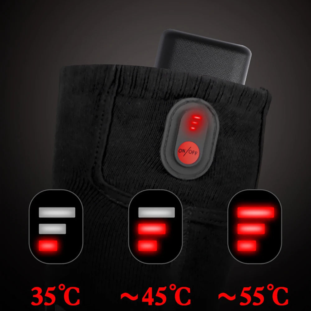 Winter Heated Socks With Battery Box Thermal Socks Women Men Heating Foot Warmer Electric Fever Socks Hiking Ski Warm Outdoor