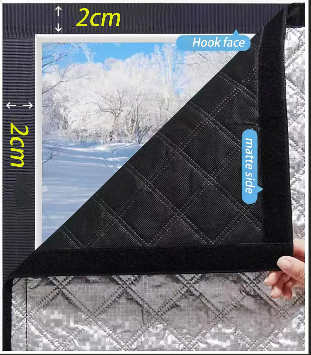 Zipper, warm winter curtains, heat-insulating and windproof sealed windows, sound insulation, light shielding, screen windows