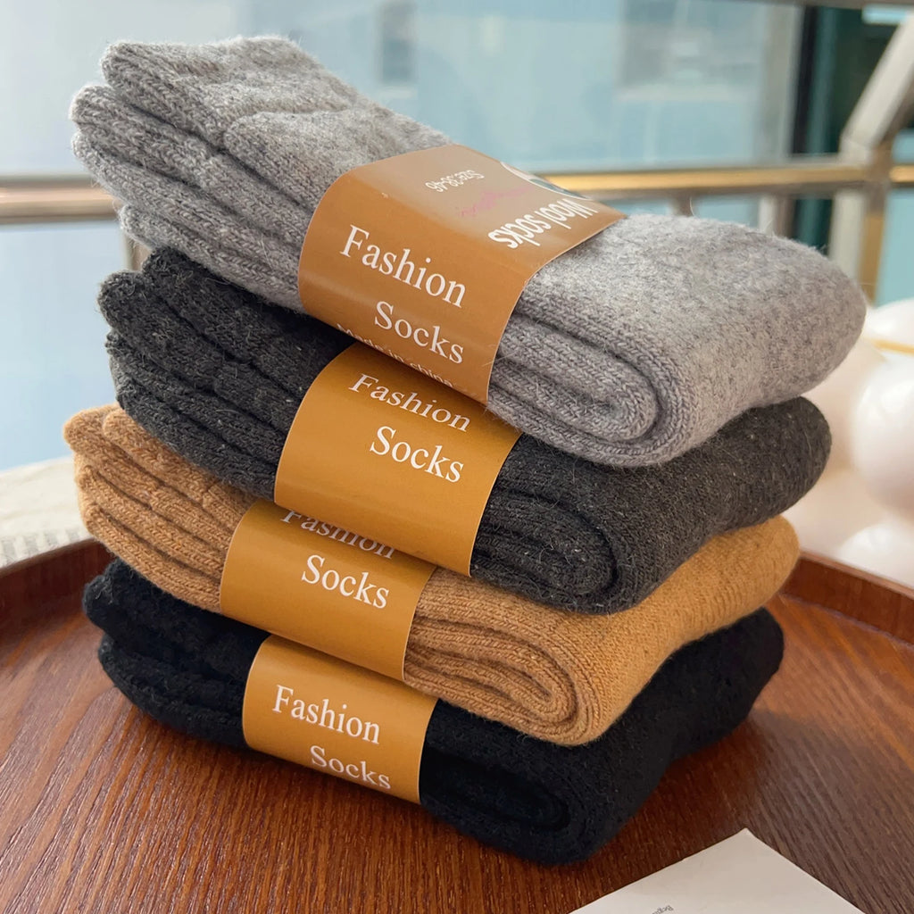 Ultra Thick Wool Socks for Men in Autumn and Winter Thickened with Fleece To Keep Warm and Cold Resistant Gift for Long Socks